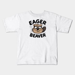 Eager Beaver: Always on the Go! Kids T-Shirt